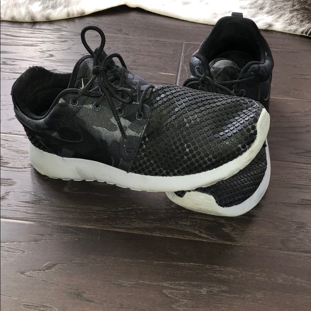 Black camo Nike sneakers